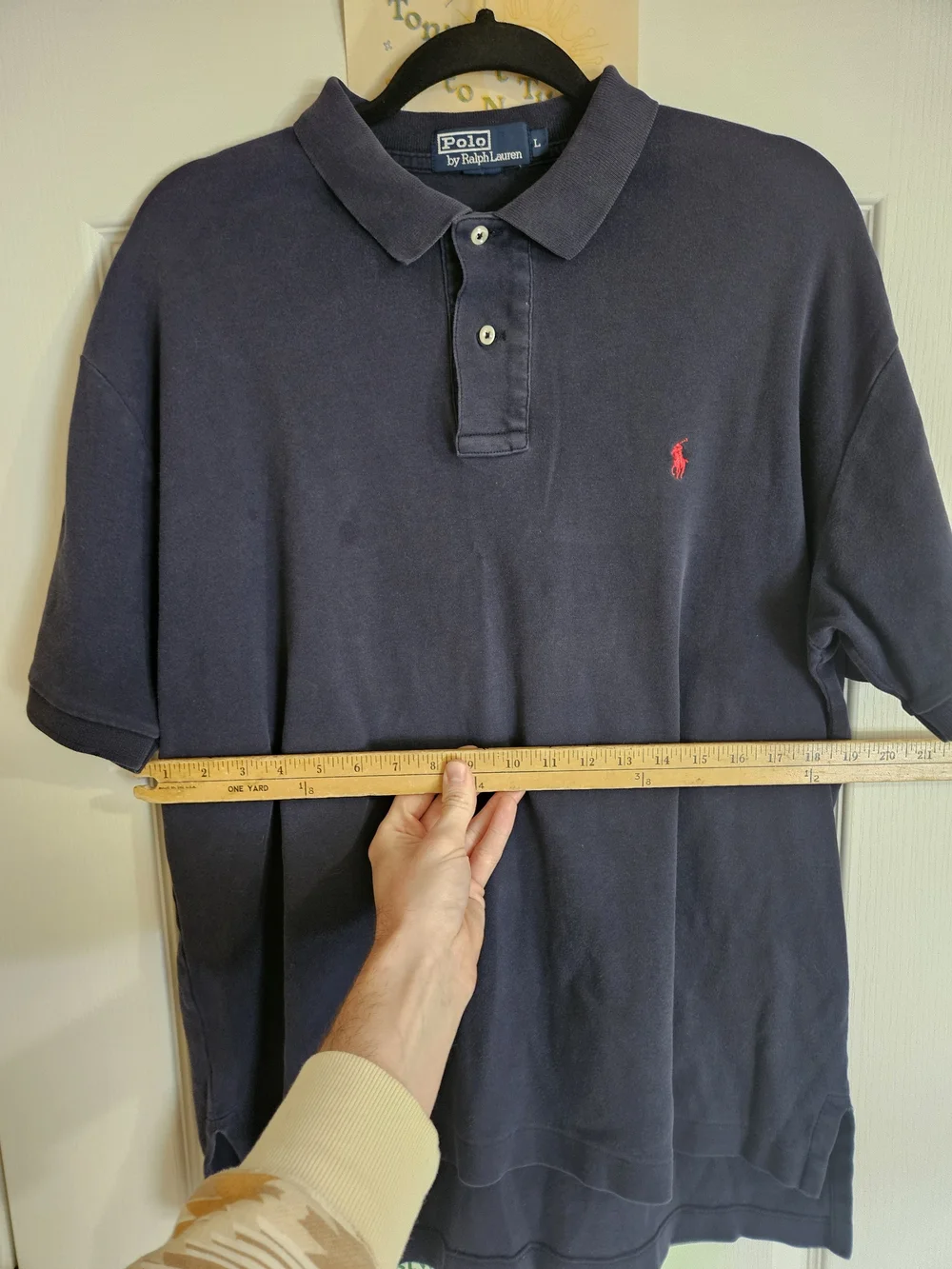 Polo by Ralph Lauren Classic Navy Short-Sleeve Polo with Red Logo